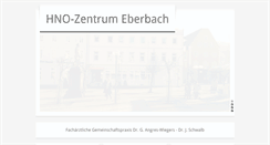 Desktop Screenshot of hno-eberbach.de