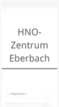 Mobile Screenshot of hno-eberbach.de