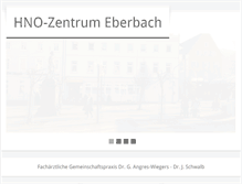 Tablet Screenshot of hno-eberbach.de